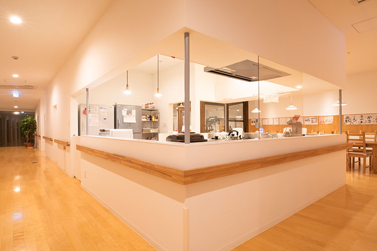 360度見渡せるキッチン